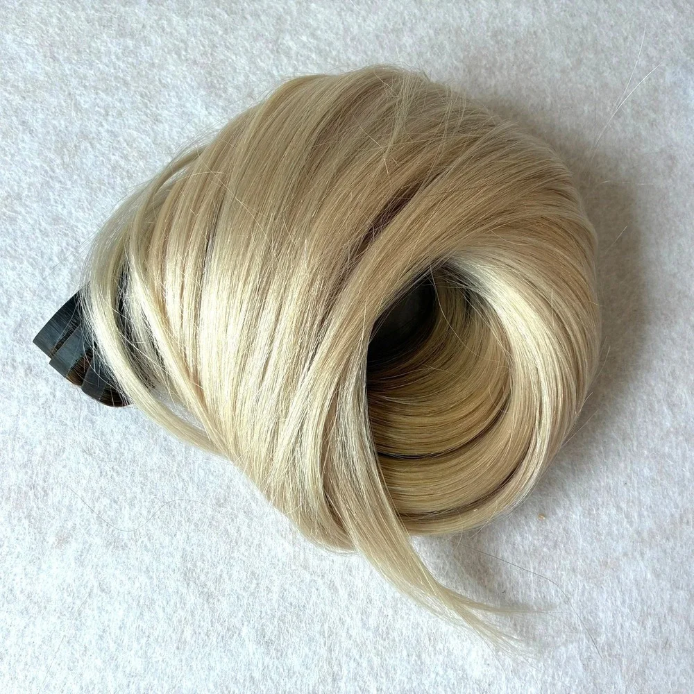 Glam Seamless Invisi-Clip Hair Extensions Rooted #6/1001 7 Wefts 16